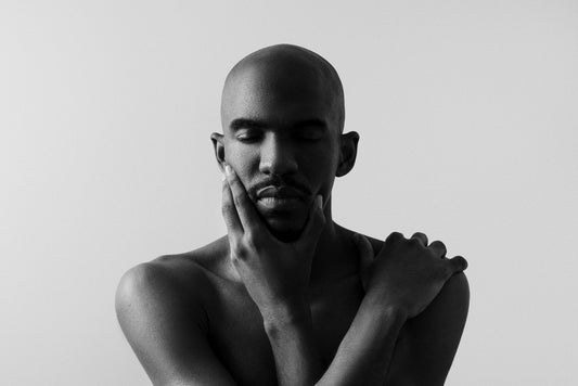 Enhancing Skin Elasticity - Expressive man posing - Front view